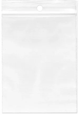 gripsealzakjes, ft 160 x 250 mm, 50 micron, met ophanggat, doos van 1000 stuks — verpakkingstoebehoren