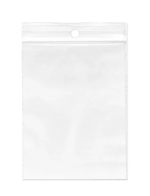 gripsealzakjes, ft 350 x 450 mm, 50 micron, met ophanggat, doos van 1000 stuks — verpakkingstoebehoren