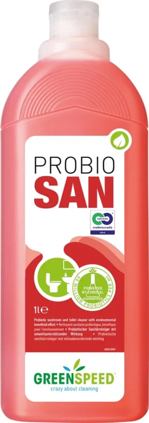 Greenspeed Probio San sanitairreiniger, fles van 1 l — reinigingsproduct