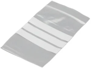 Doos met 1000 transparante gripsealzakjes van 230 × 320 mm met schrijfvlak en ophanggat