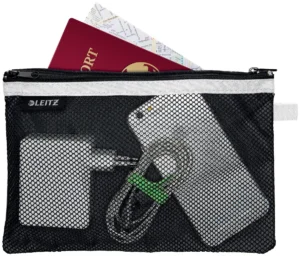 Leitz WOW Etui, L, 2 vakken, zwart — detail 2