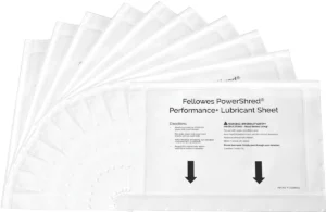 Fellowes Powershred Performance+ olievellen, pak van 10 vel — detail 2