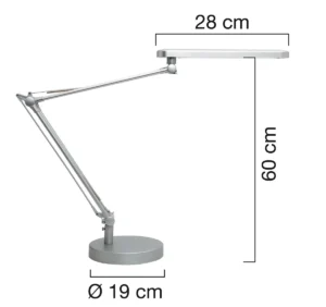 Unilux bureaulamp Mamboled, grijs — detail 2