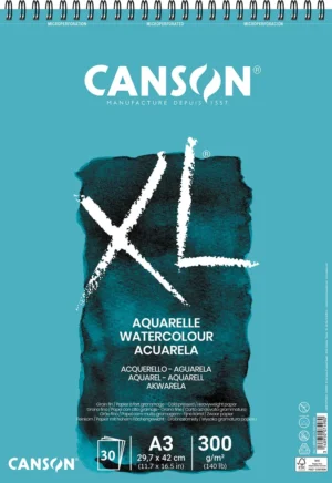 Canson schetsboek XL Aquarelle, 300g/m², ft A3, 30 vel — schetsblok