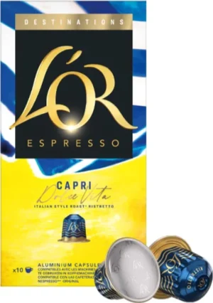 Pak Douwe Egberts L'Or Destinations koffiecapsules Capri met 10 stuks