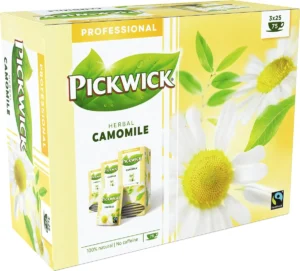 Pickwick thee, kamille , fairtrade, pak van 25 zakjes — drank en eetwaren