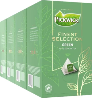 Pak Pickwick Finest Selection groene thee met 25 piramidevormige theezakjes