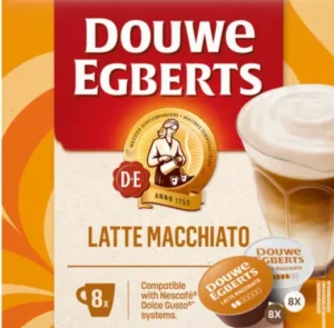 Pak Douwe Egberts Dolce Gusto Latte Macchiato koffiecapsules met 8 stuks
