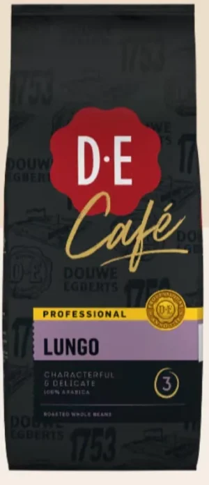 Pak Douwe Egberts koffiebonen Lungo van 1 kg