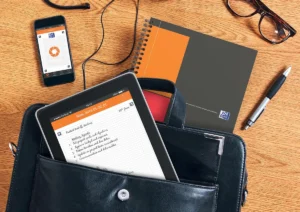 Oxford INTERNATIONAL notebook, 160 bladzijden, ft B5, geruit 5 mm — detail 2