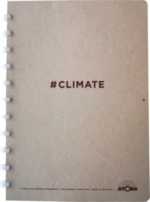 Atoma Climate schrift, ft A4, 144 bladzijden, commercieel geruit — schriften met soepele kaft en ringen