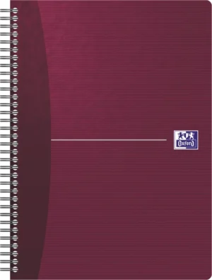 Oxford Office Essentials spiraalschrift, 180 bladzijden, ft 17,6 × 25 cm (B5), 90 vel, gelijnd, geassorte — detail 2