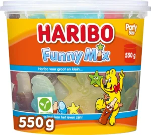 Haribo snoepgoed Funny mix, emmer van 550 g — drank en eetwaren