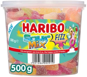 Haribo snoepgoed Zure mix, emmer van 500 g — drank en eetwaren