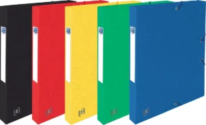 Elba elastobox Oxford Top File+ rug van 2,5 cm, geassorteerde kleuren — dossiermappen uit karton