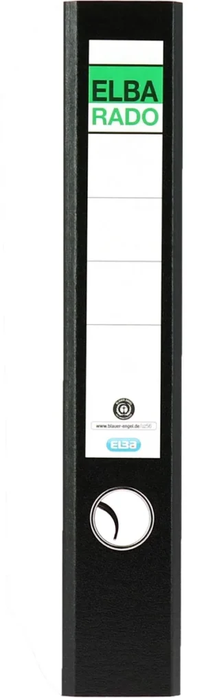 Elba Rado Ordner, ft A3 liggend, uit karton, rug van 5,5 cm, zwart — detail 2