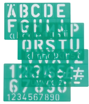Linex lettersjabloon 30 mm — letter- en tekensjablonen