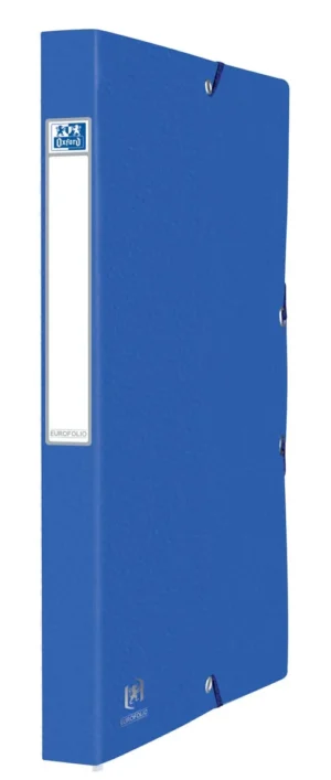 Elba elastobox Oxford Eurofolio rug van 2,5 cm, blauw — dossiermappen uit karton