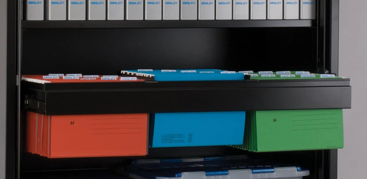 Bisley uittrekframe voor roldeurkast, voor ft A4 — detail 3