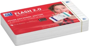 Oxford Flash 2.0 flashcard starterkit, gelijnd, A7, wit, pak van 80 vel — detail 2