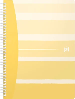 Oxford Iconics spiraalschrift, ft B5, 120 bladzijden, geruit 5 mm, geassorteerde kleuren — spiraalschriften met soepele kaft
