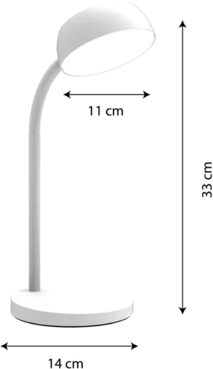 Unilux bureaulamp Tamy, LED, wit — detail 2