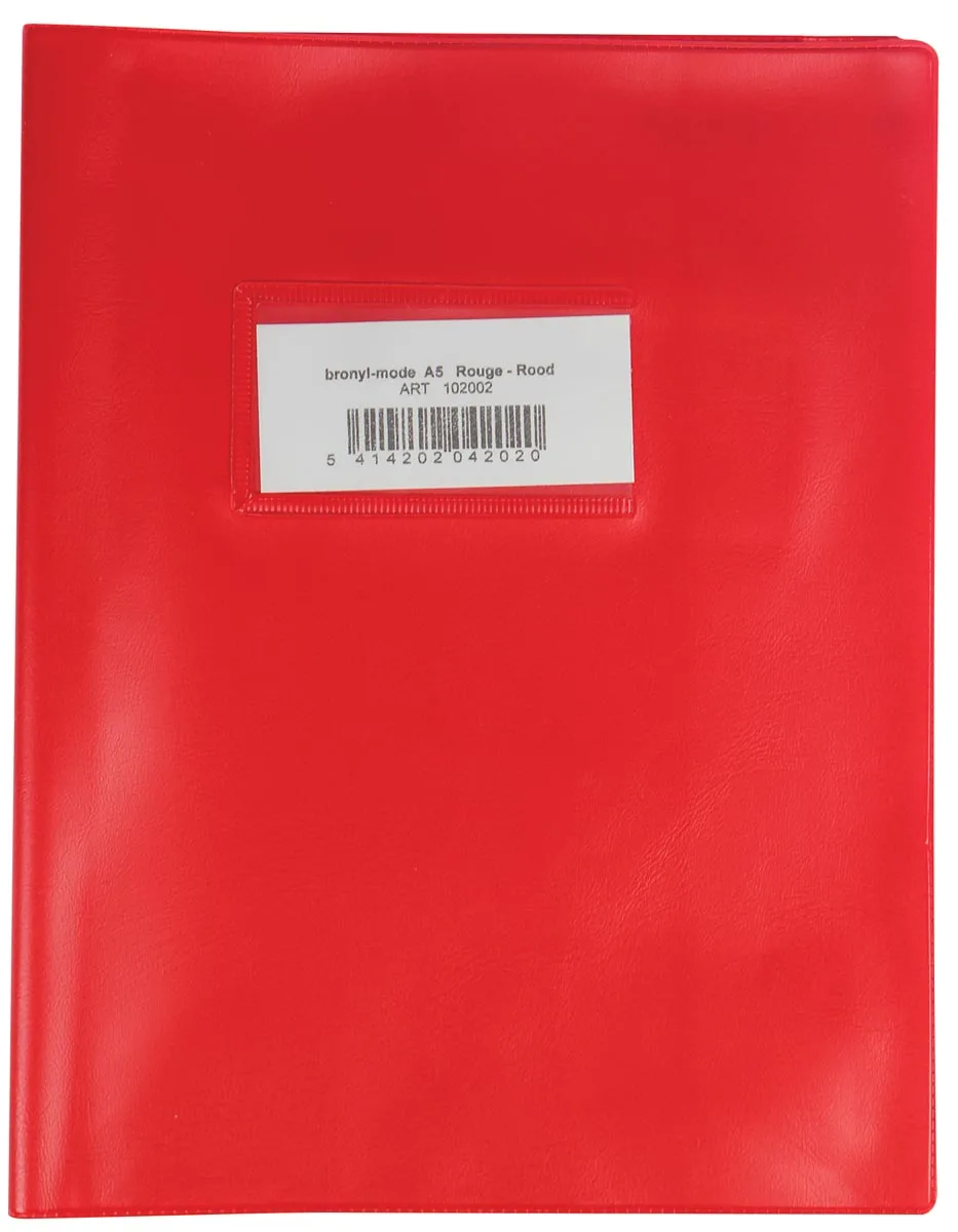 Bronyl schriftomslag ft 16,5 x 21 cm (schrift), rood — detail 2