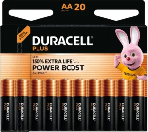 Duracell batterij Plus 100% AA, blister van 20 stuks — niet-oplaadbare batterijen