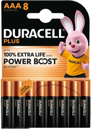 Duracell batterij Plus 100% AAA, blister van 8 stuks — niet-oplaadbare batterijen