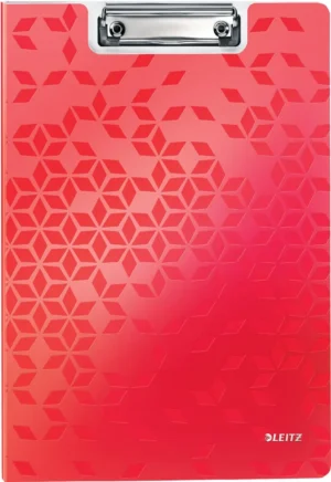 Leitz WOW klemmap met omslag, ft A4, rood — klemplaat