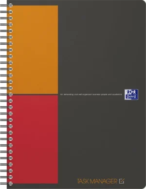 Oxford INTERNATIONAL taskmanager, 160 bladzijden, ft B5 — schrift