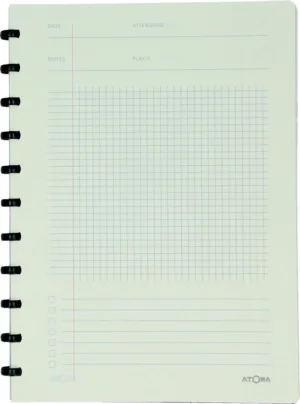 Atoma meetingbook, ft A4, zwart, geruit 5 mm — detail 2