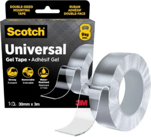 Scotch Universal montage geltape, ft 30 mm x 3 m, transparant — dubbelzijdige plakband