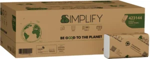 Papernet papieren handdoeken Simplify, Z-vouw, 2-laags, 200 vellen, pak van 20 stuks — handdoeken en dispensers