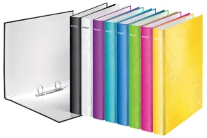 Leitz WOW ringmap 2 ringen, geassorteerde kleuren — ringmappen uit karton