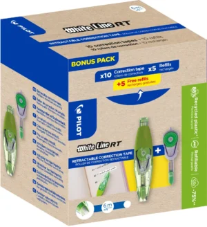 Pilot Whiteline RT, 10 correctierollers + 10 vullingen — correctierollers en vullingen