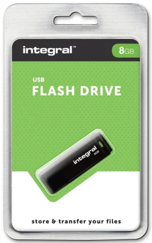 Integral USB 2.0 stick, 8 GB, zwart — detail 2