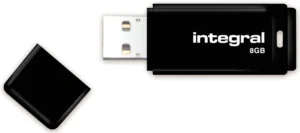 Integral USB 2.0 stick, 8 GB, zwart — usb sticks