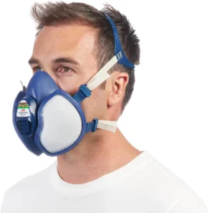 3M mondmasker met geïntegreerde filters, herbruikbaar, biedt ABEK1P3 ademhalingsbescherming — detail 2
