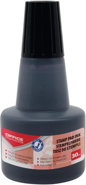 OFFICE products stempelinkt, zonder olie, 30 ml, zwart — stempelkussens en -inkten