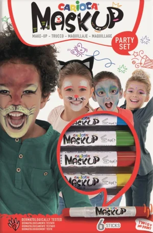 Carioca maquillagestiften Mask Up Party Set, doos met 6 stiften — grime