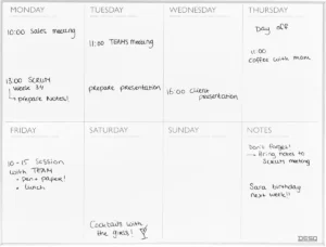 Desq magnetische weekplanner ft 45 X 60 cm — detail 2