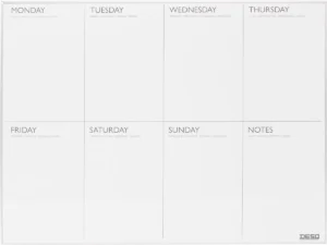 Desq magnetische weekplanner ft 45 X 60 cm — planbord