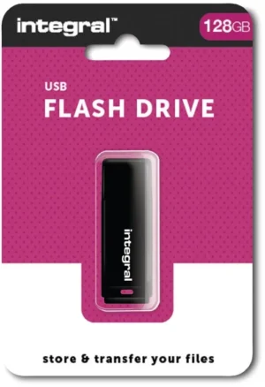 Integral USB 2.0 stick, 128 GB, zwart — usb sticks