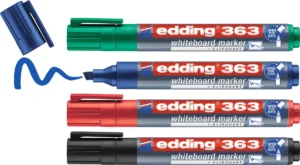 Edding whiteboard marker E-363, geassorteerde kleuren, blister van 4 stuks — detail 2