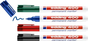 Edding permanent marker 400, geassorteerde kleuren, blister van 4 stuks — detail 2