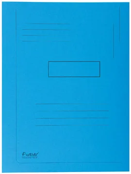 Exacompta dossiermap Forever 2 kleppen blauw — dossiermappen uit karton