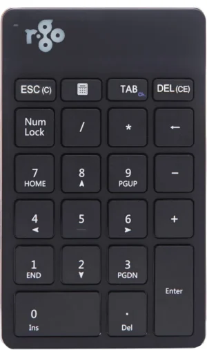 R-Go Numpad Break numeriek Bluetooth toetsenbord, zwart — detail 2