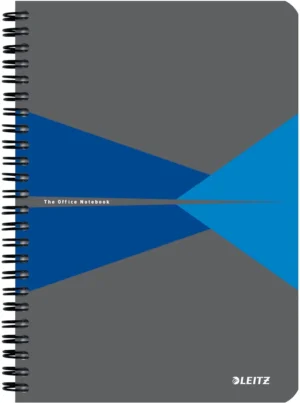 Leitz Office notitieboek, ft A5, kaft in PP, gelijnd, blauw
