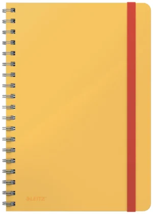 Leitz Cosy notitieboek met spiraalbinding, voor ft B5, gelijnd, geel — detail 2